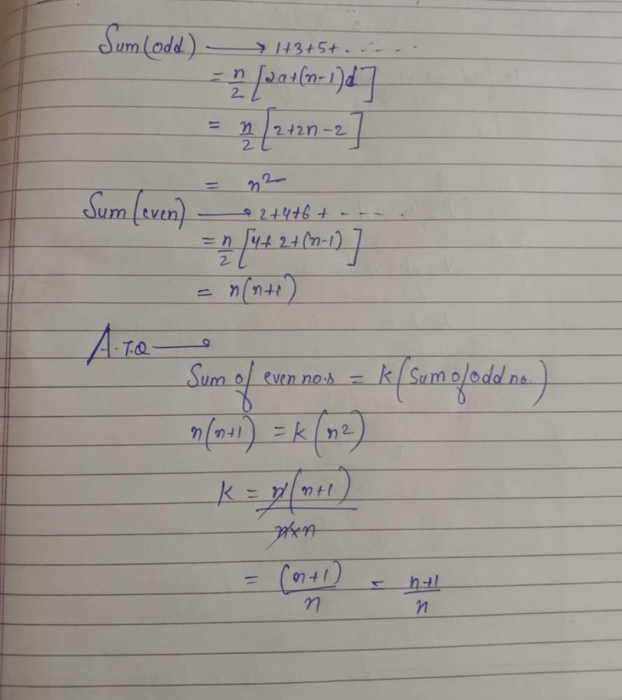 if-the-sum-of-first-even-natural-numbers-is-equal-to-k-times-the-sum-of