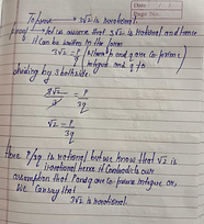 Prove That 3 2 Is Irrational EduRev Class 10 Question