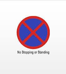 No stopping no standing Sign | My Blog