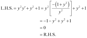 NCERT Solutions: Differential Equations- 1 - Notes | Study Mathematics (Maths) Class 12 - JEE
