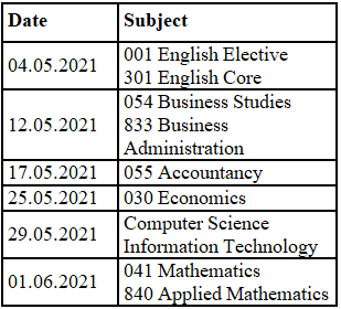 CBSE Class 12 Date Sheet 2021 - Important Update PDF Download