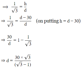 Class 10 Maths Chapter 9 Practice Question Answers - Some Applications of Trigonometry