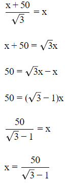 Class 10 Maths Chapter 9 Practice Question Answers - Some Applications of Trigonometry