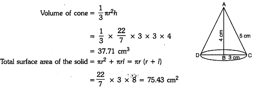 Class 9 Maths Chapter 11 Question Answers - Surface Areas and Volumes