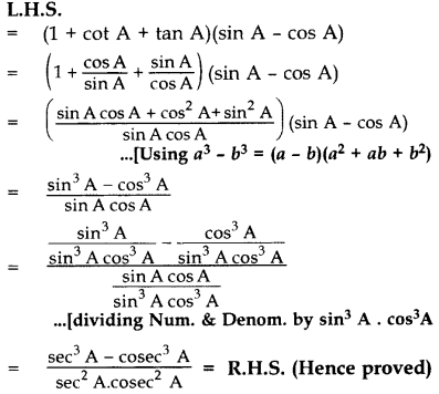 Class 10 Maths Chapter 8 Question Answers - Introduction to Trigonometry