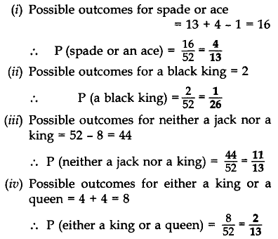 Class 10 Maths Chapter 14 Question Answers - Probability