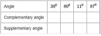 Lines and Angle Class 6 Worksheet Maths