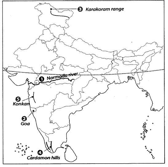 Class 9 Geography Chapter 1 Map Based Question Answers - Contemporary ...