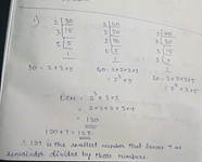 Find The Smallest Number Which When Divided By 30 40 And 60 Leaves The 