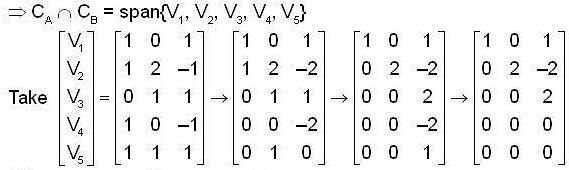 Let A And B Are Two 3 3 Real Matrices Let Ca And Cb Denotes The Span