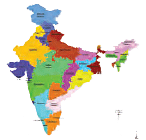 Length of India=3214 km Breadth of India=2933 km
