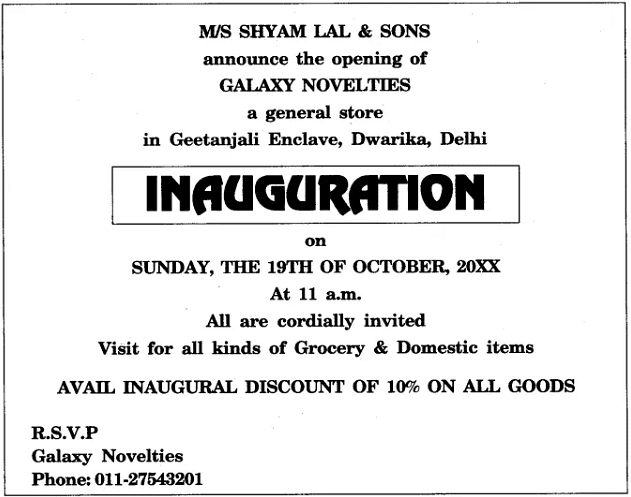 Sample Invitations Formal Informal Notes Study Class 12 English sample-invitations-formal-informal-notes-study-class-12-english