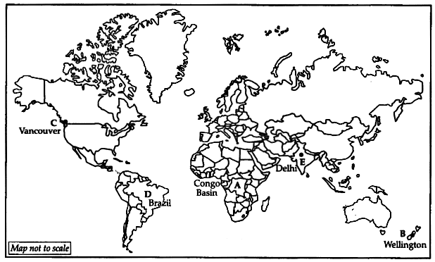 CBSE Sample Question Paper (2022-23) - 5 | Geography Class 11 - Humanities/Arts