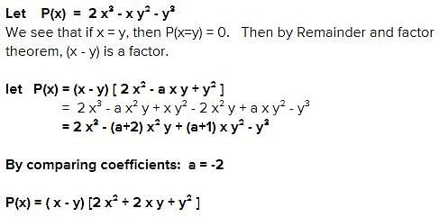 Factorise 2x 3 Xy 2 Y 3 Edurev Class 9 Question