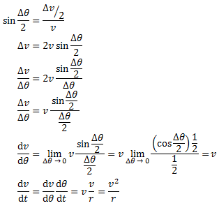 Deriving the centripetal acceleration formula - Class 11