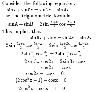 The general solution of sin x + sin 5x = sin 2x + sin 4x isa)2 np ; n ...