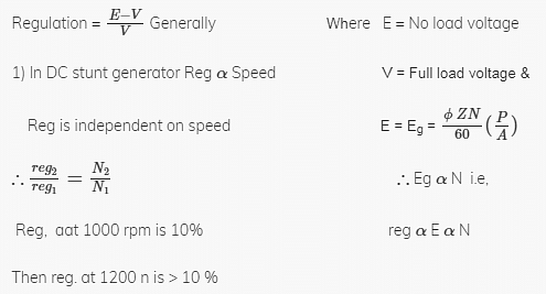 Voltage regulation of clearance dc generator