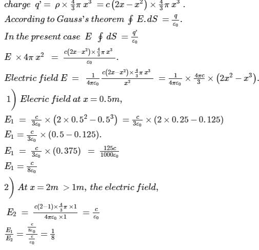 A solid ball of radius R has a charge density rho given by rho=rho not ...