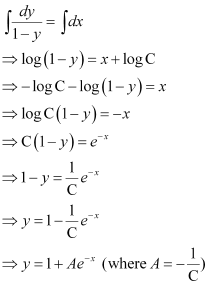 NCERT Solutions: Differential Equations- 1 - Notes | Study Mathematics (Maths) Class 12 - JEE