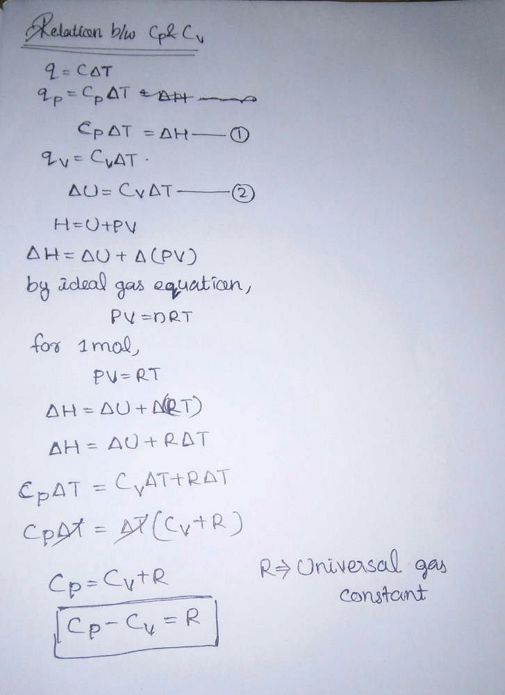 relation-between-cp-and-cv-edurev-class-11-question