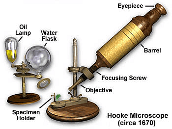 The microscope used by Robert Hooke