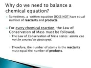 Why Do We Need To Balance A Chemical Equation EduRev Class 10 Question
