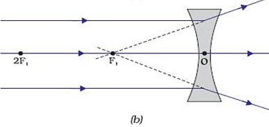 Refraction by Diverging Lens