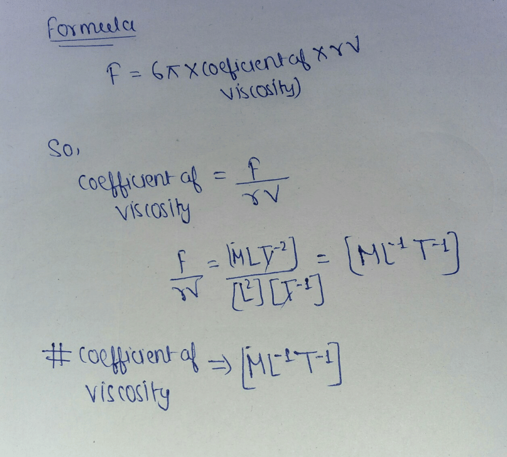 Which one of the following represents the correctdimensions of the