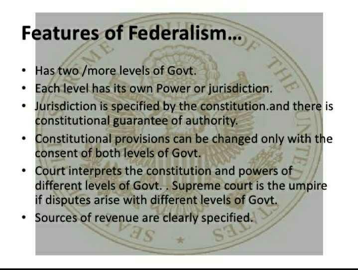 explain-any-five-features-of-federalism-edurev-class-10-question