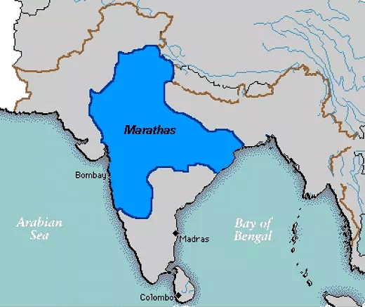 Extent of Maratha Kingdom