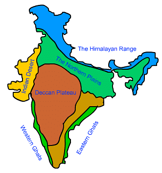 Fig: Physiographic divisions of India