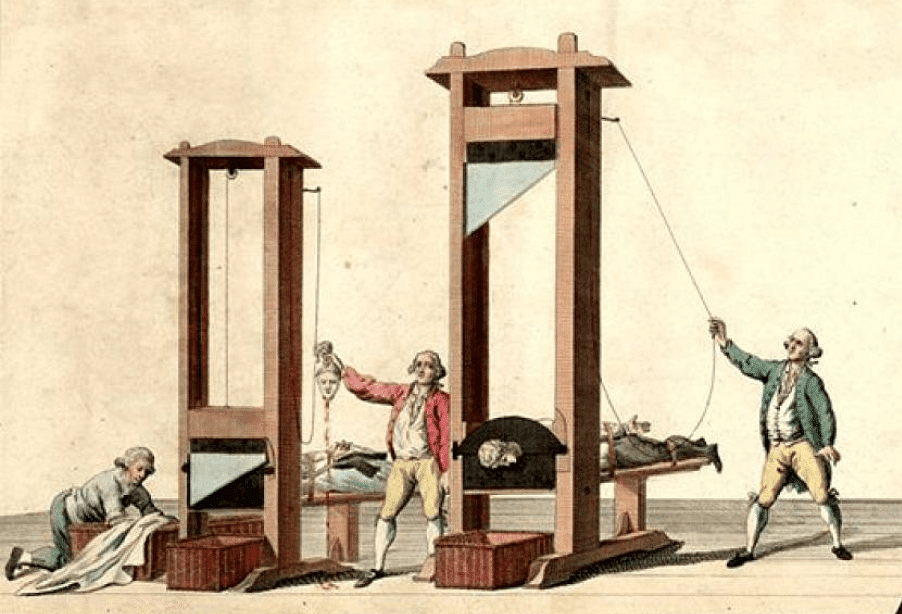A Guillotine such as those used during the French Revolution.