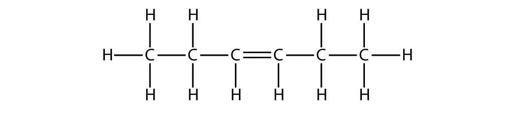 The Structural Formula for Hexene