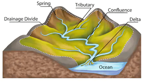 NCERT Summary: Drainage System - 1 - Geography for UPSC CSE PDF Download