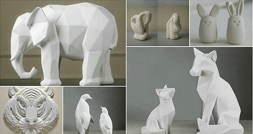 Sculptures using Plaster of Paris