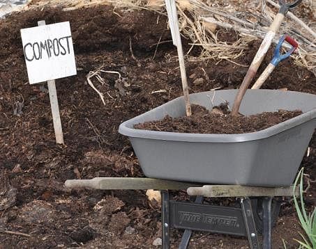 Composted manure
