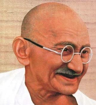 Fig: Mahatma Gandhi.