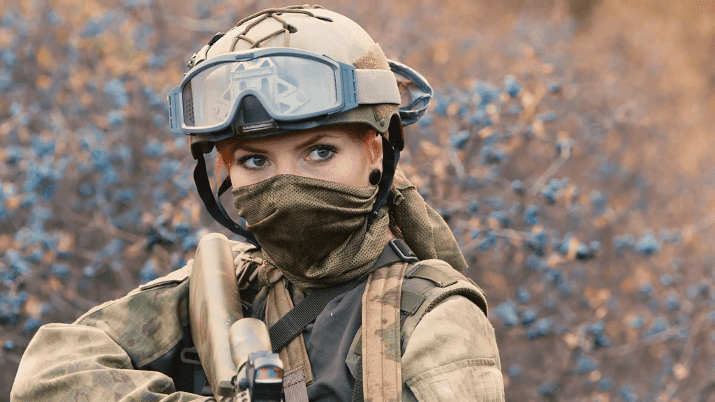 Fig: A woman soldier