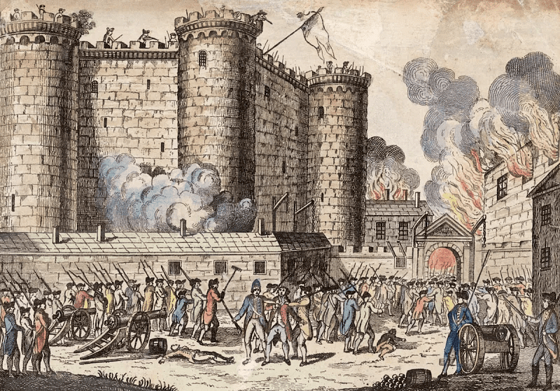 Illustration of Storming of the Bastille Prison