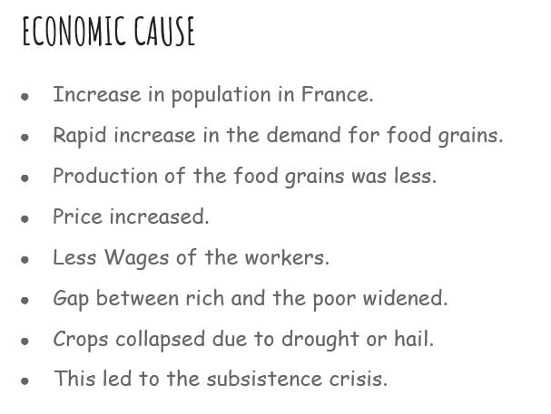 What Were The Main Social Economic And Political Causes Of The French Revolution