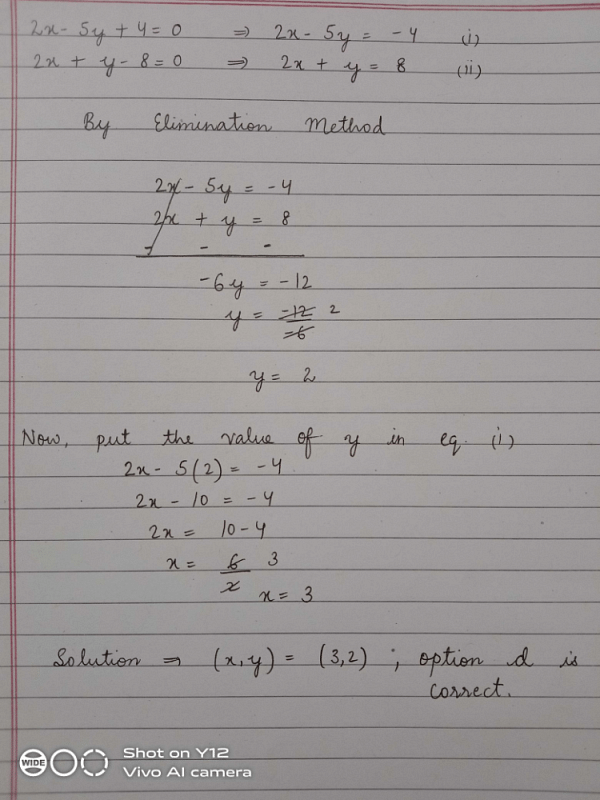 Find The Solution To The Following System Of Linear Equations2x 5y402xy 80a3 2b23c 6467