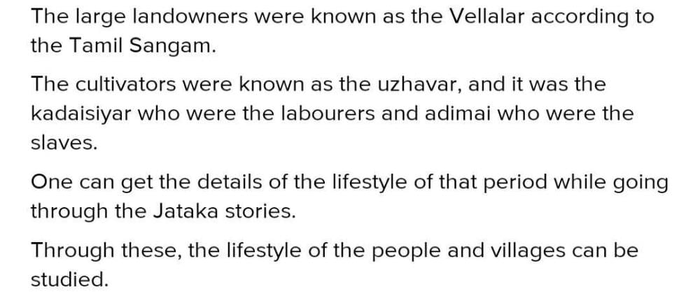 Early Tamil Literature Like Sangam Texts Mentions Different Categories 