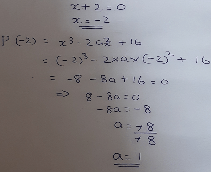 if-x-2-is-a-factor-of-x3andndash-2ax2-16-then-value-of-a-isa-3b-1c