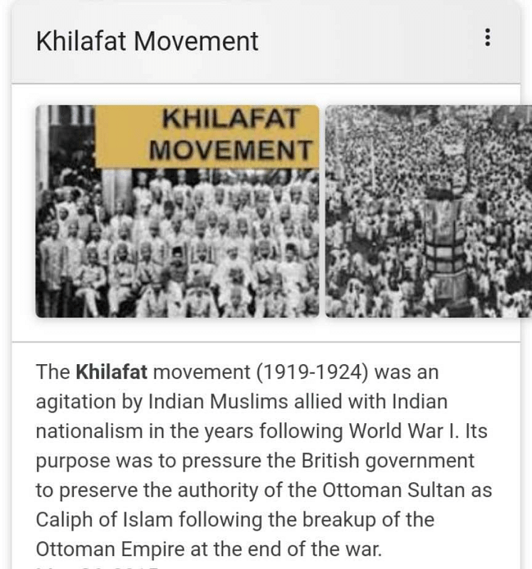 khilafat movement in india