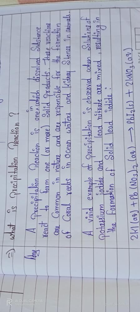 what-is-precipitation-reaction-explain-wid-example-edurev-class-10