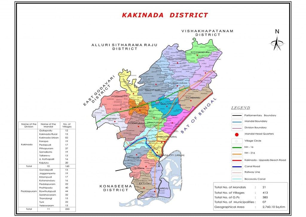 Map: Kakinada District - APPSC State Specific Preparation Course ...