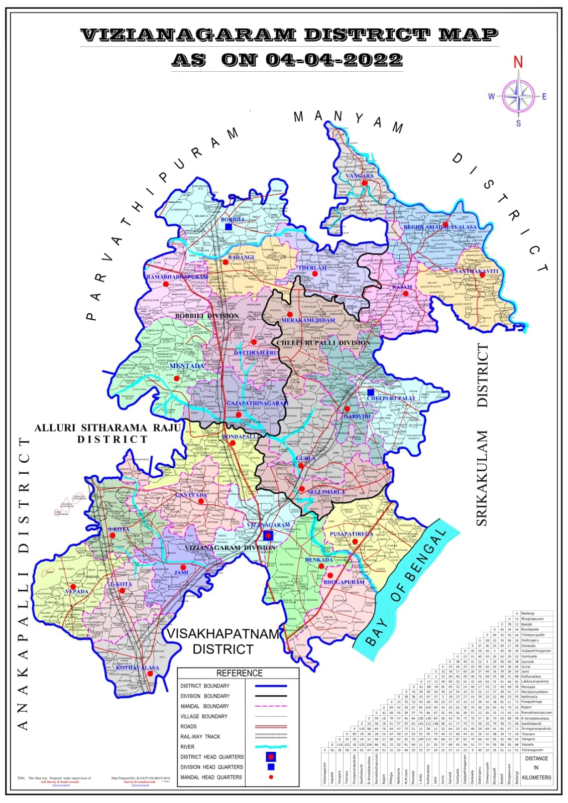 Map: Vizianagaram District - APPSC State Specific Preparation Course ...