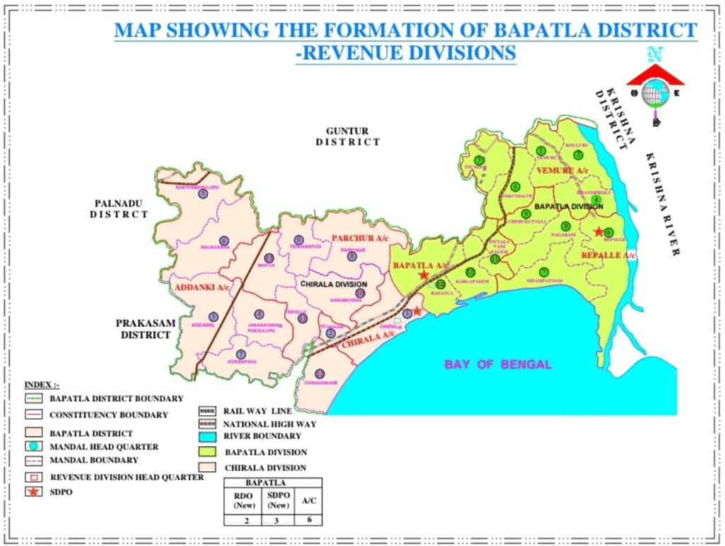 Map: Bapatla District - APPSC State Specific Preparation Course - APPSC ...