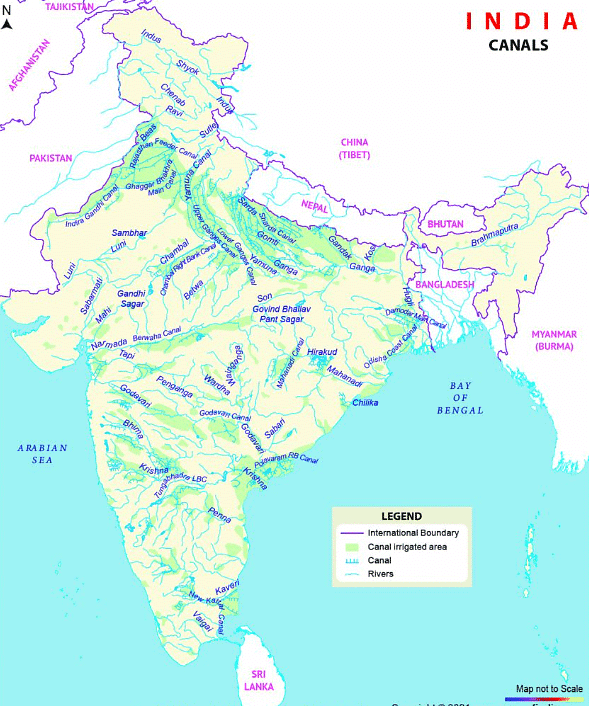 Important Canals in India - UPSC PDF Download