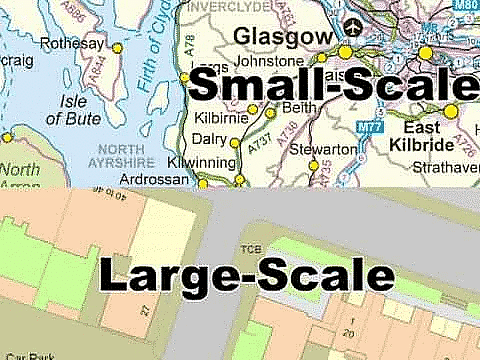 Small scale vs Large scale map